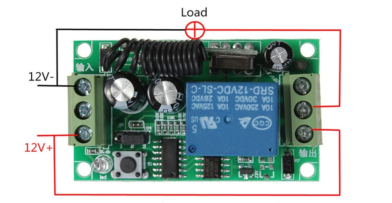 High Quality DC9/12/24V RF Wireless Remote Control Switch System 4XReceiver+2XTransmitter for Smart Home 315/433mhz