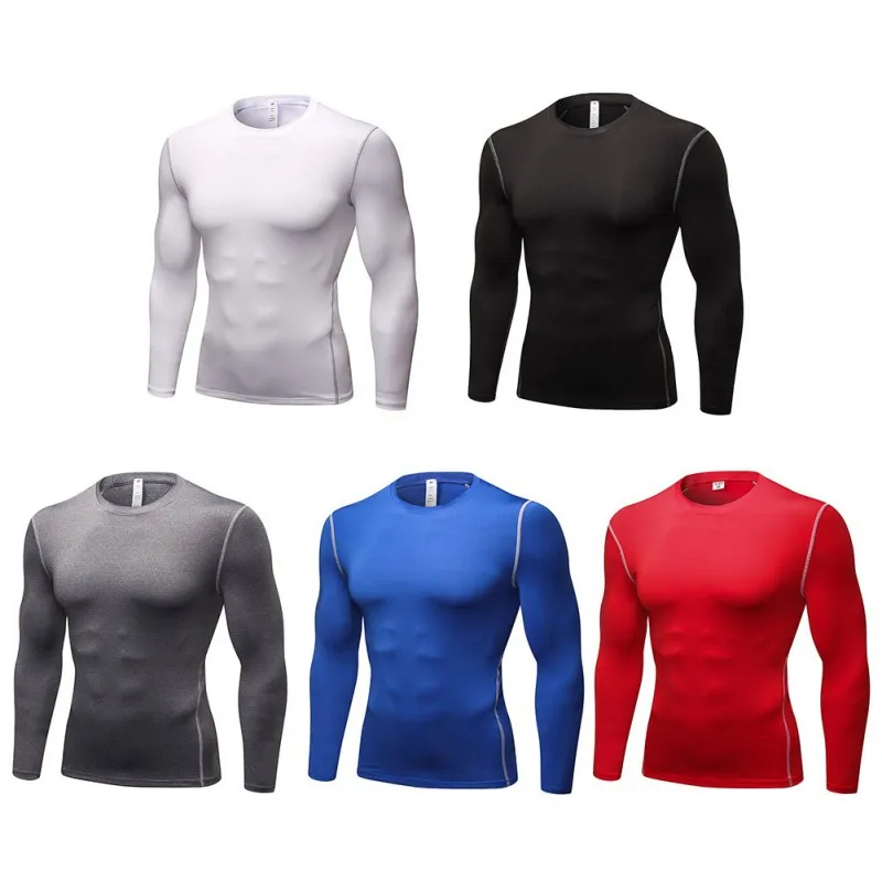 

Men Running Tight Short T-shirt compression Quick-drying Breathable t shirt Male Gym Fitness Bodybuilding jogging Tees Tops