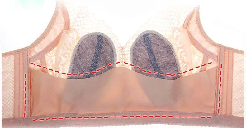 Sexy Lace Women Bras Plus Size 46 48 50 52 CDE Cup Bra Ultra-thin Brassiere Push Up Bralette Breathable Lingerie Wire Free Bra  55