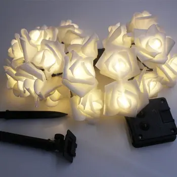 

Solar String Light 4.8M 20LED Rose Fairy String Light Outdoor Garden Wedding Decoration Christmas Festival Party Decorative Lamp