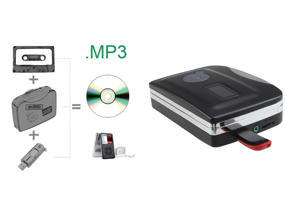 Кассетный плеер лента для USB флэш-диск Кассета для MP3 конвертер Walkman кассетный плеер старая Кассетная лента для mp3 Конвертация в usb