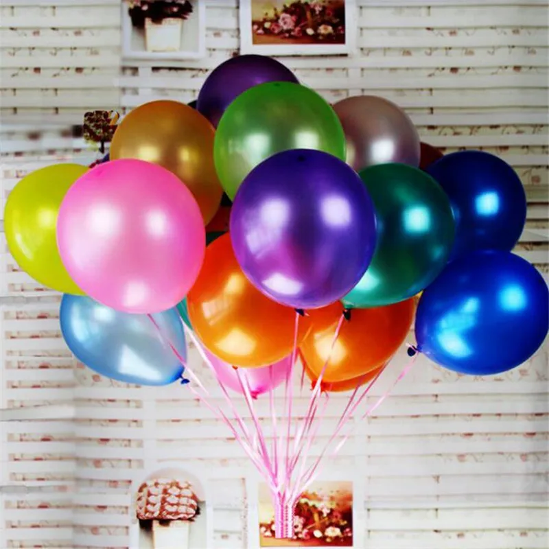 Зеленые воздушные шары, 10 шт./лот, 12 дюймов, 3,2 г, жемчужные латексные воздушные шары, надувные воздушные шары с днем рождения, свадебные украшения, воздушные шары - Цвет: Multiple Colour