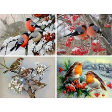 Алмазная картина, алмазная вышивка 5d, сделай сам, полностью квадратные животные, птица-Алмазная мозаика, стразы, Будда