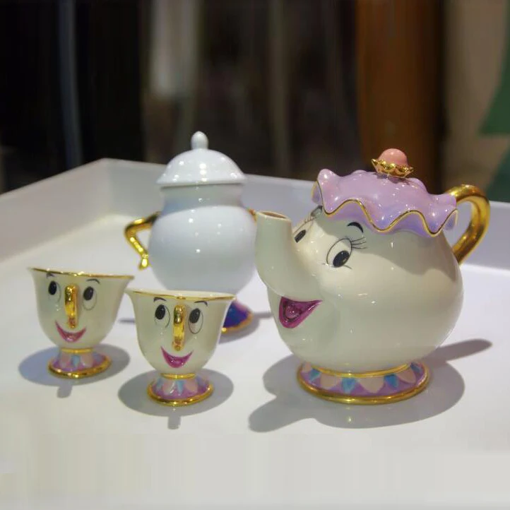Beauty And The Beast Tea Set Mrs Potts Chip Teapot Cup Ceramics Creative Gift