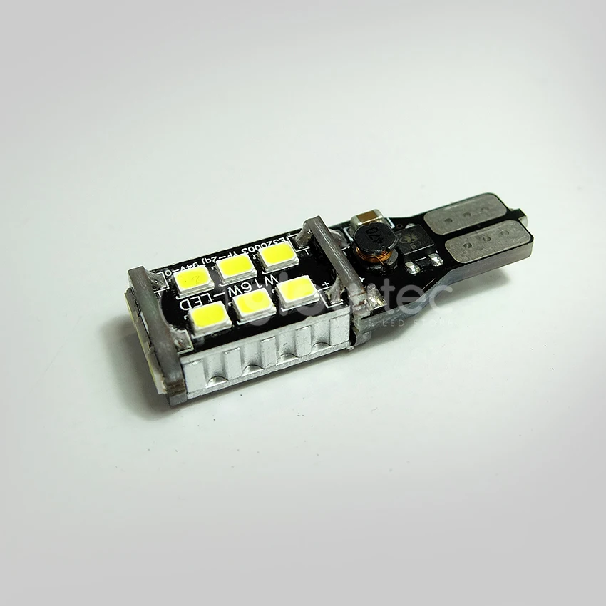 2pcs New T15 15SMD 7.5w W16W LED Light Car LED NO ERROR Back UP light rear Lamp white Car styling GLOWTEC