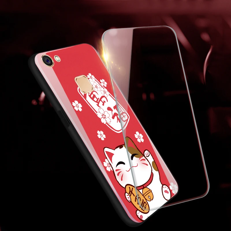 Модные чехлы на мобильный телефон Lucky Cat Anime для BBK VIVO V7 Y75 / Y71 Роскошная