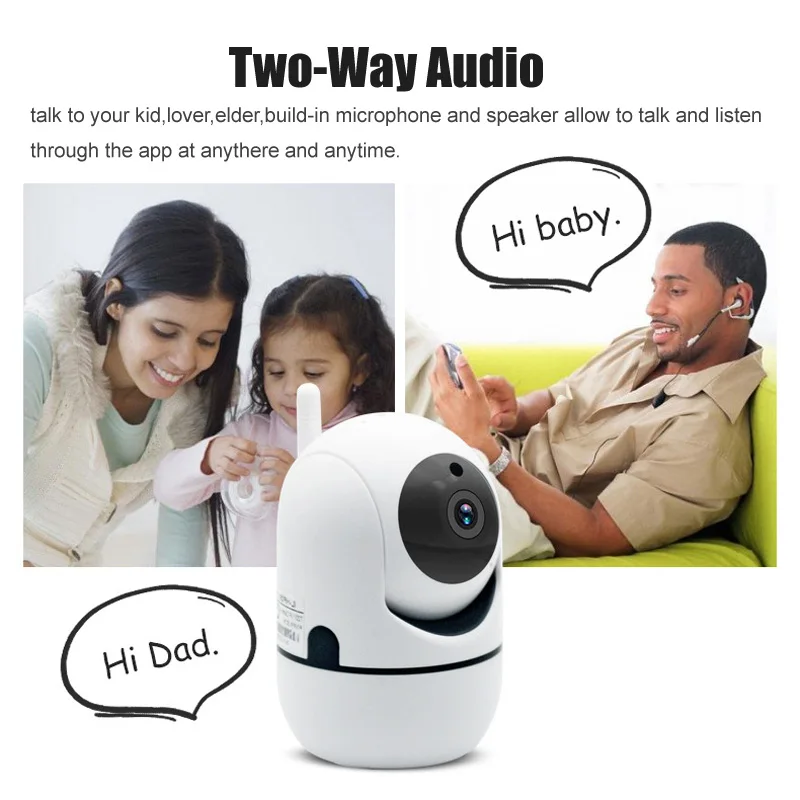 IP Camera 1080P Wireless WiFi Smart PTZ Home Security IP Cam Kamera Motion Tracker Baby Monitor 720P USB Wi Fi Camera + TF Card