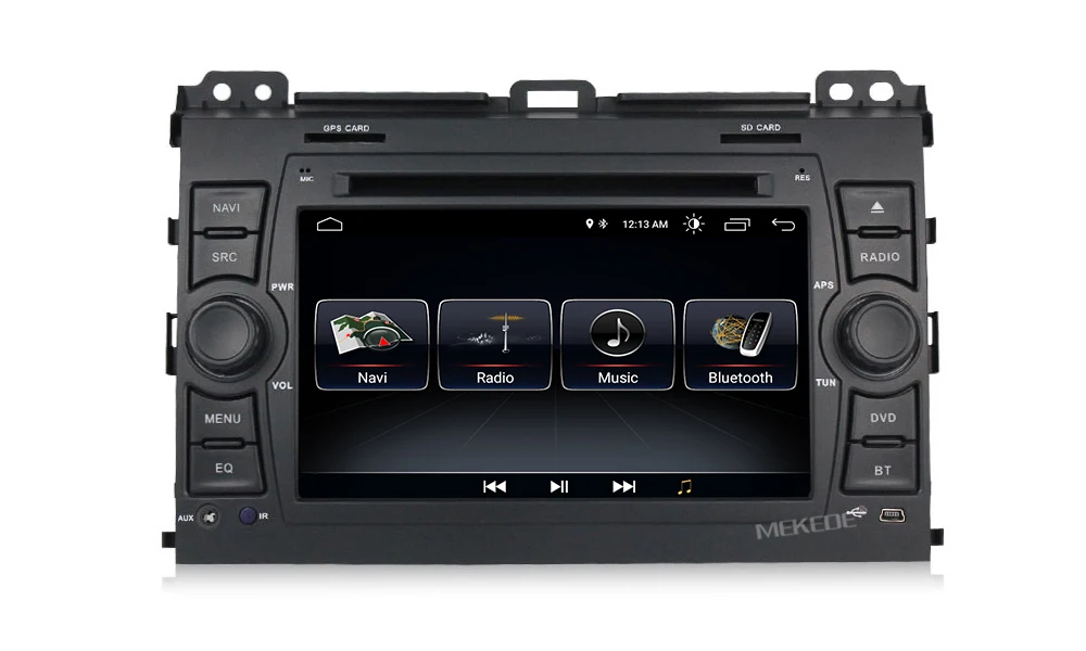 Flash Deal MEKEDE 1024x600 HD Car Multimedia player 2 din Auto DVD android 8.1 7 Inch For Toyota/Prado 120 2004-2009 Radio GPS BT RDS 8