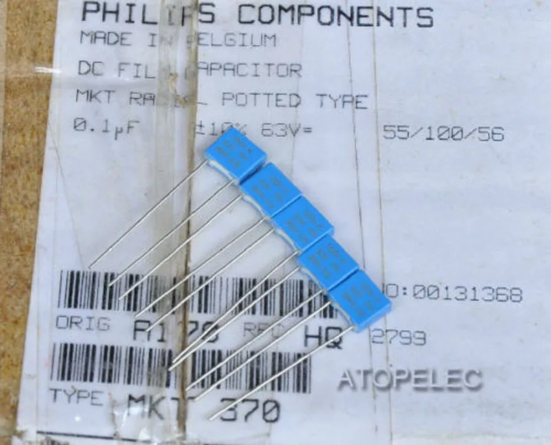 

10pcs VISHAY BC 0.1uF/63V 10% MKT370 Film Capacitors Hi-Fi Audio
