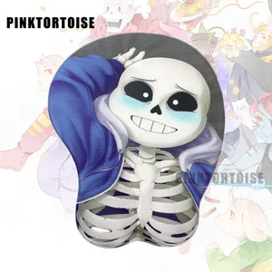 HOT Mousepad Undertale Sans 3D Print Chest Silicone Wrist Rest Mouse Pad Notebook PC Gamer Playmat