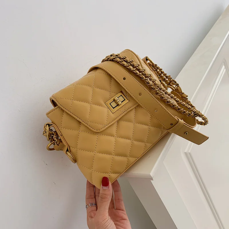 

Female Crossbody Lattice Bag For Women 2019 Quality PU Leather Luxury Handbag Designer Sac A Main Ladies Shoulder Messenger Bag