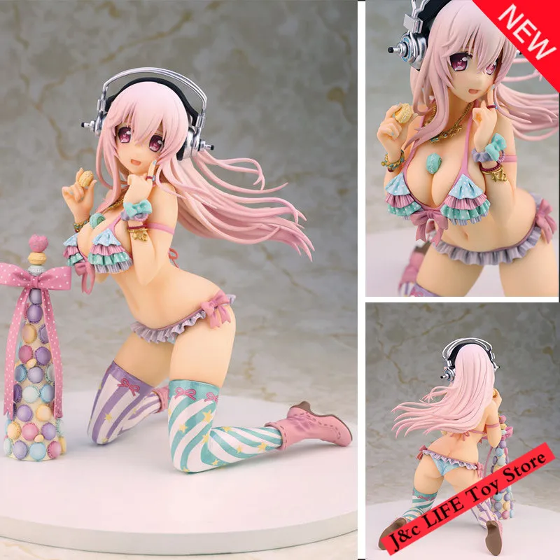 

Super SONICO Action Figure With bikini Marca longta Super Sonic Swimsuit Sexy PVC Anime Figure Bikini Sexy Girl Action Figure