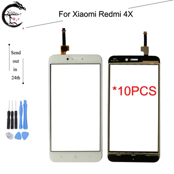 

10PCS Touch Panel For Xiaomi Redmi 4X Digitizer Screen Outer Glass Touch With FPC Flex Cable Redmi4X Sensor Touch Touchscreen