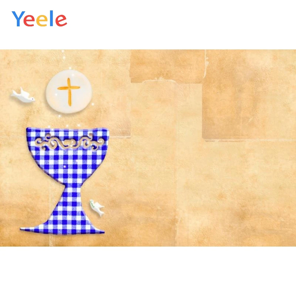 

Yeele Yellow Chalice Backdrop Communion party Portrait Photography Background Customized Photographic Backdrops For Photo Studio