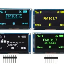 2,4" дюймовый 12864 128*64 OLED дисплей модуль IIC IEC SPI серийный белый/синий/зеленый/желтый ЖК-экран для C51 STM32 SSD1309