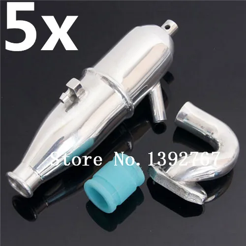 Wholesale 5Packs Lot HSP Aluminum Exhaust Pipe 102009 02124 Car Upgrade Parts Accessories 1 10 Upgrades