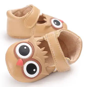 

Toddler Girls Cartoon Anti-slip Cute Owl Soft Sole Casual Infant First Walker Shoes Baby Boys Shoes