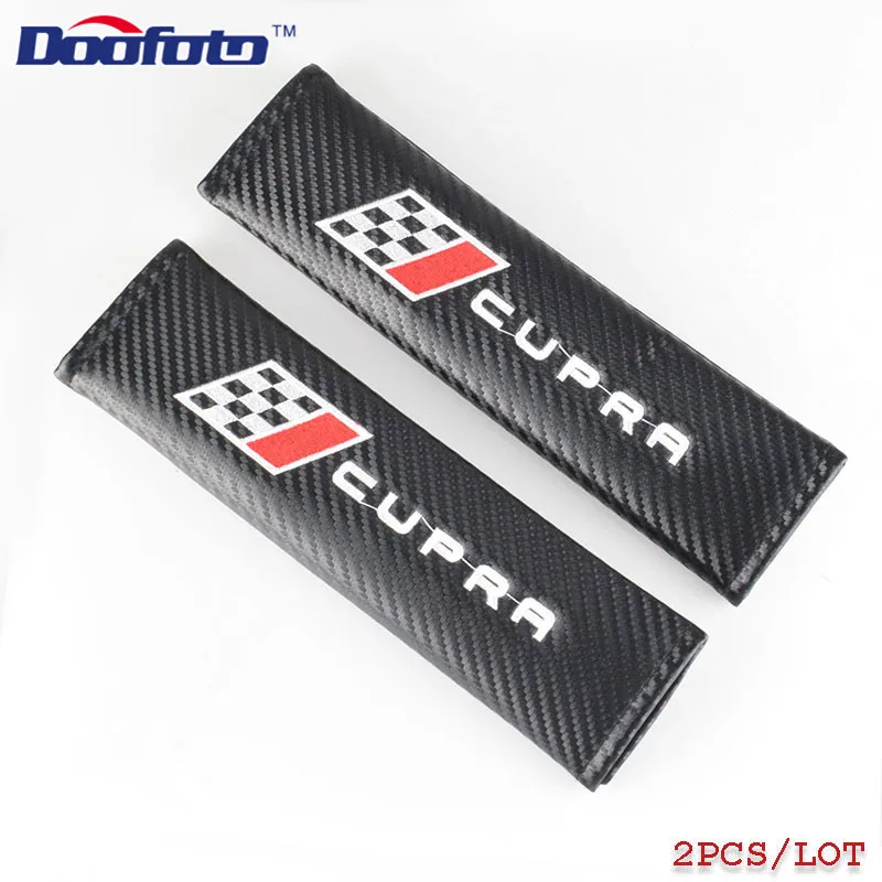 Doofoto автомобильный Стайлинг Авто подкладка под плечи чехол для сиденья Cupra Racing Leon Lbiza Altea аксессуары для автомобильных наклеек значок автомобиля-Стайлинг - Название цвета: For Cupra
