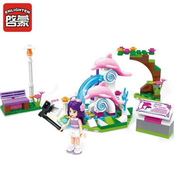 

2002 109pcs Girl's Dream Constructor Model Kit Blocks Compatible LEGO Bricks Toys for Boys Girls Children Modeling