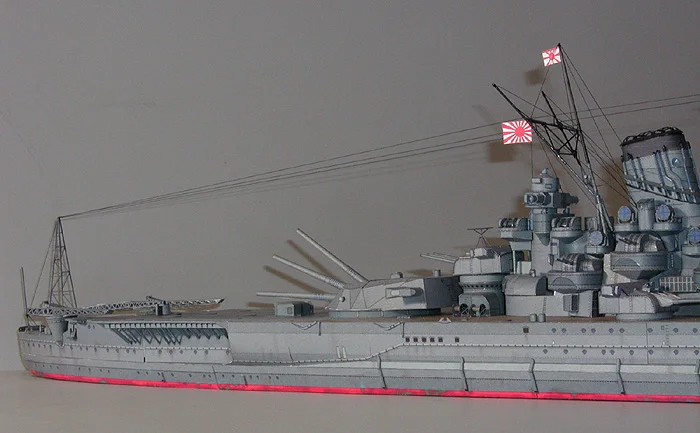 DIY Бумажная модель 1:250 IJN Yamato линкор Императорского японского флота собрать бумажное ремесло 3D игра-головоломка обучающая игрушка