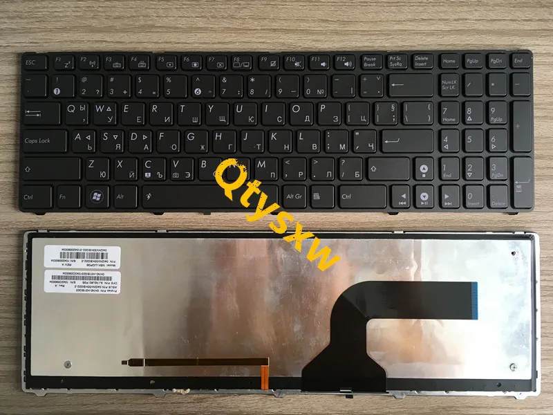 

100% new Bulgarian keyboard for ASUS G51 G51J G51V G53 G53JW G60 G60J G72 G73 N61 gray black backlight