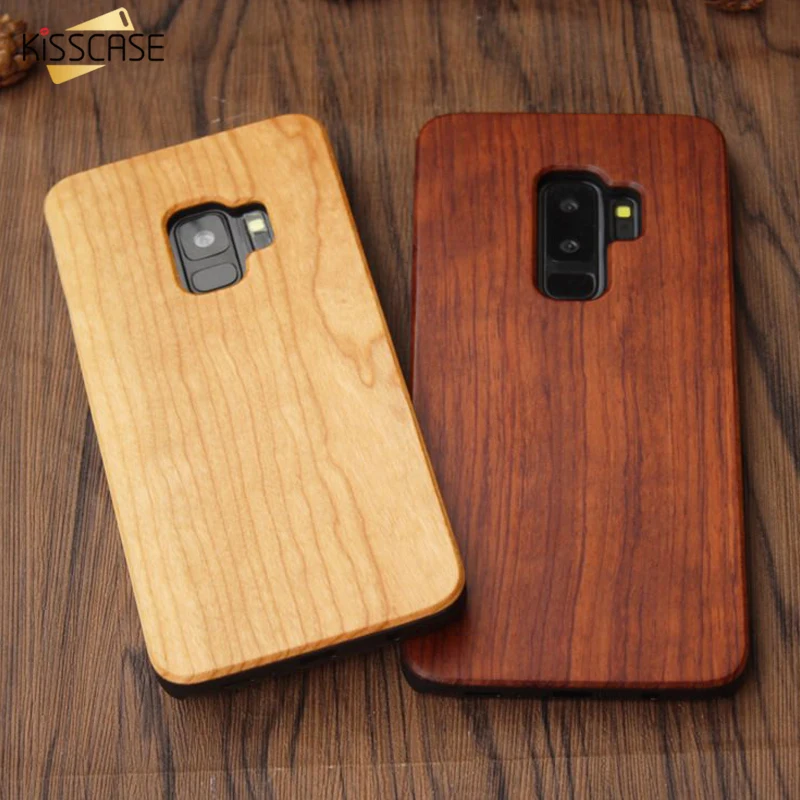 

KISSCASE Bamboo Natural Wood Case For Samsung Galaxy S10 S10 Plus S10E S7 Edge S8 S9 Plus Wooden S8 S9 Back Cover Coque Fundas