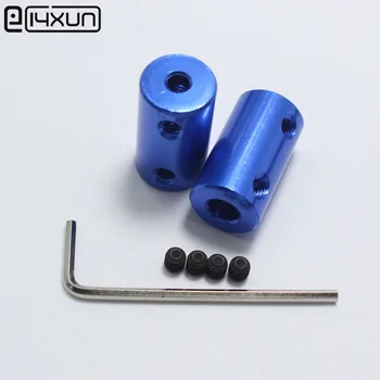 

5sets OD14L25 4x6mm Aluminium Alloy Coupling 4mm to 6mm Shaft Couplings with Hex Wrench+Screws Motor Coupler Connector