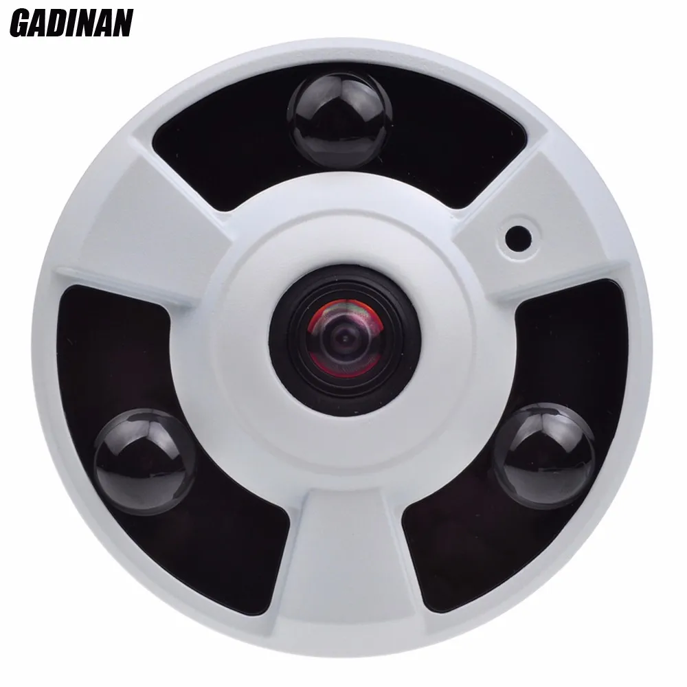 GADINAN AHD XVI 5MP камера CVI TVI 4MP рыбий глаз 1,7 мм объектив 360 градусов панорамная камера безопасности IR 10 М металлический стиль НЛО