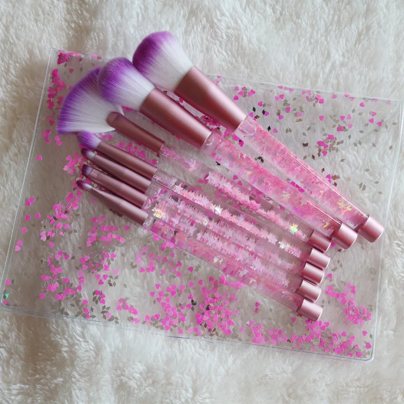 

20sets Makeup Brushes Tool Kit Power Foundation Crystal liquid EyeShadow liner Blending Cosmetic Unicorn Make Up Brush Maquiagem
