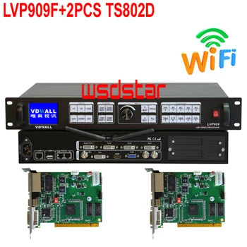 

VDWALL LVP909F+2PCS TS802D LED HD Video Processor Inputs: SDI/DVI/VGA/HDMI/V1/V2 Outputs: 4*DVI 3840*2400 LVP909F Hot sales