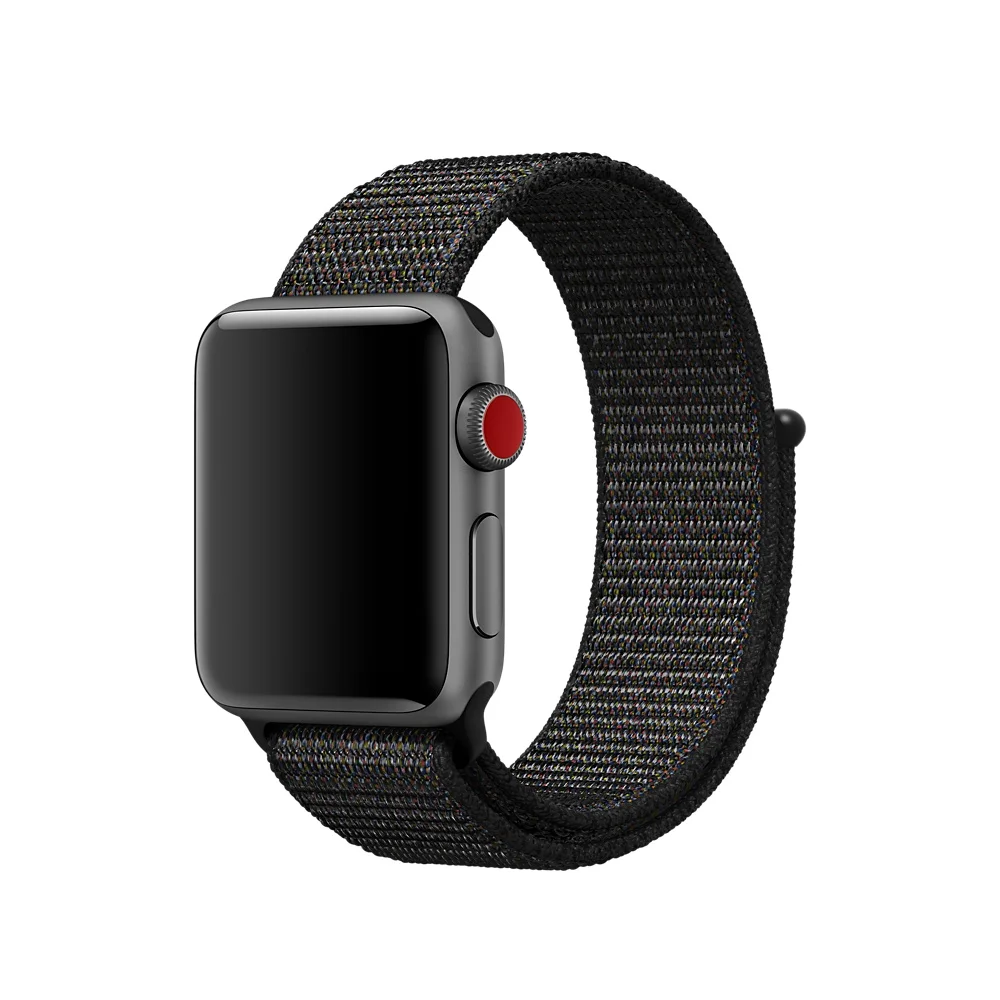 Для Apple Watch Band 44 мм 40 42 38 дышащий нейлоновый ремешок для iWatch Series 5 4 3 2 1 сменный