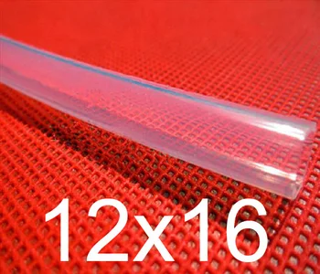 

12mm ID 16mm OD 12x16 Transparent Food Grade Medical Use FDA Silicone Rubber Flexible Tube / Hose / Pipe / tubing