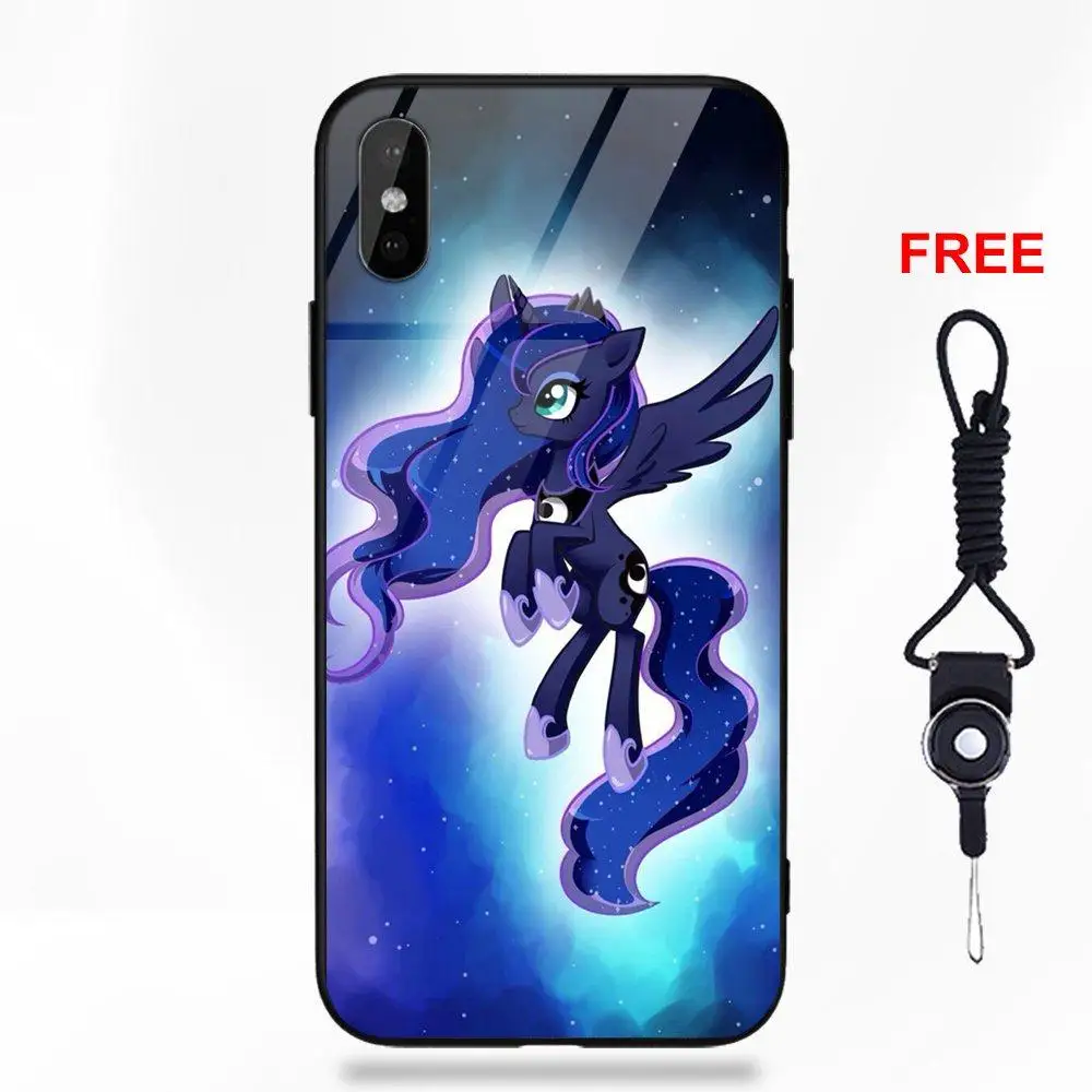Vvcqod Cool мультфильм My Little Pony принцесса Луна для Apple iPhone 5 5C 5S SE 6 S 7 8 Plus X XS Max