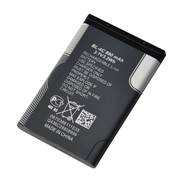 Оригинальный BL-4C BL 4C 890mAh литий-ионный аккумулятор для Nokia 2652 3108 6100 6170 6260 7270 6101 6102