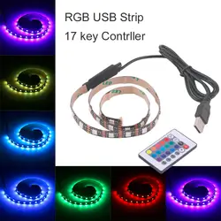 ICOCO RGB 5050 SMD Светодиодные ленты свет гибкий светодиодный ленты лампы Яркий USB 5 В Рождество-Водонепроницаемый украшение лампы