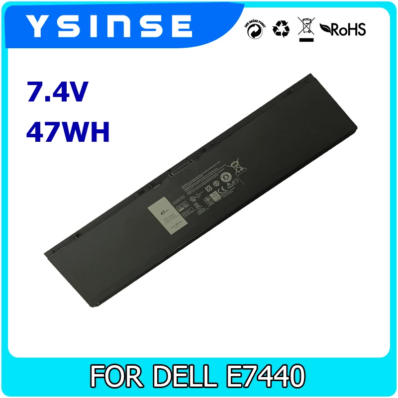 

YSINSE 7.4V 47WH Laptop Replacement Battery For Dell Latitude E7440 14 7000 E7420 E7450 PFXCR T19VW 34GKR 451-BBFT