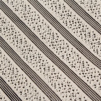 

New Modern Gray Stripe Living Room Bedroom Tulle Door Window Curtain Balcony Tulle Fabrics Sheer Valances