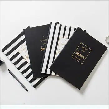 

"Discover" Big Exercise Book Pack of 4 Lined Notebook Study Notepad Planner Workbook Composition Book Journal