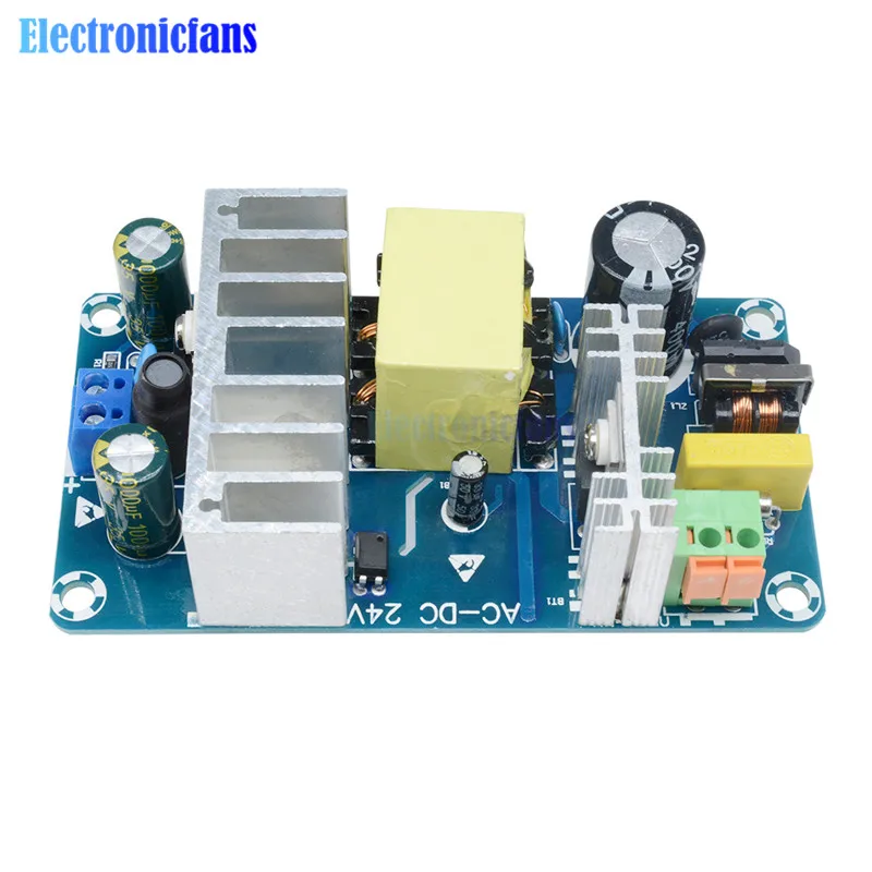 AC 85 265V to DC 24V 4A 6A 100W Импульсный блок питания модуль защита от перенапряжения