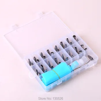 

Cake Decoration Tips 38pcs-the KIT with x2 Reusable Silicone Icing Bag-x2 coupler-Professional Icing Tips-Piping Cake Nozzle