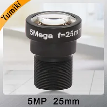 Yumiki 5,0 Megpixel M12 MTV 25 мм 5MP HD CCTV камера объектив IR HD камера безопасности Объектив фиксированная диафрагма