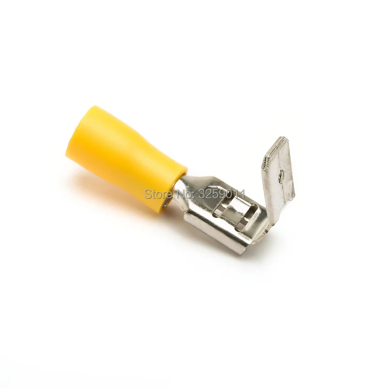 

1pcs AWG 12-10 Gauge Semi Insulated PiggyBack Spade Electrical Quick Splice Crimp Terminals Connectors Yellow