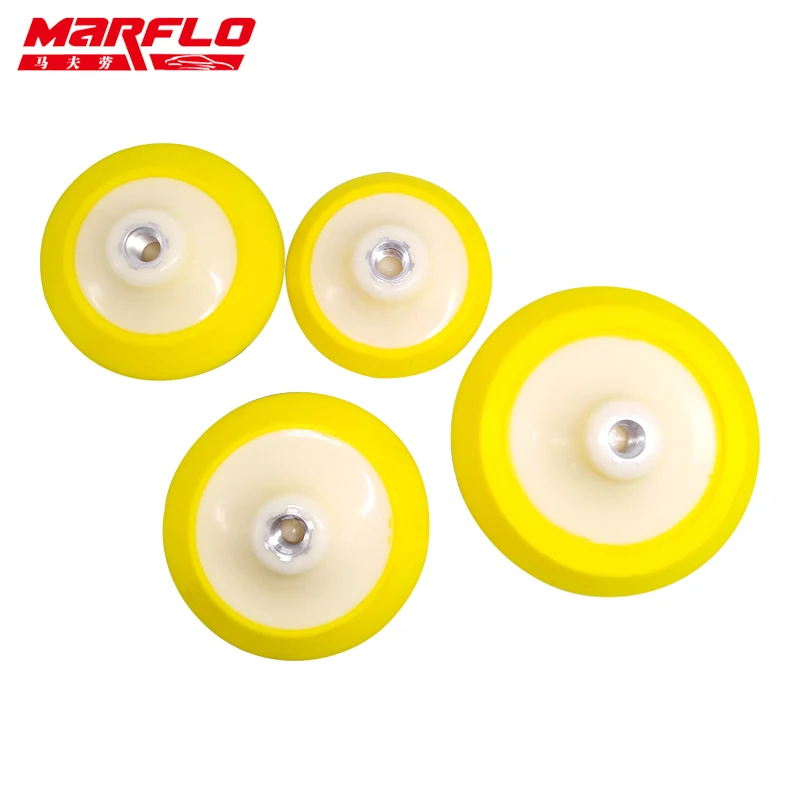 Marflo M5/8 Plate Backing Pad For Polisher With Polishing Sponge Pad 5" 6" 125mm Hook Loop Backing