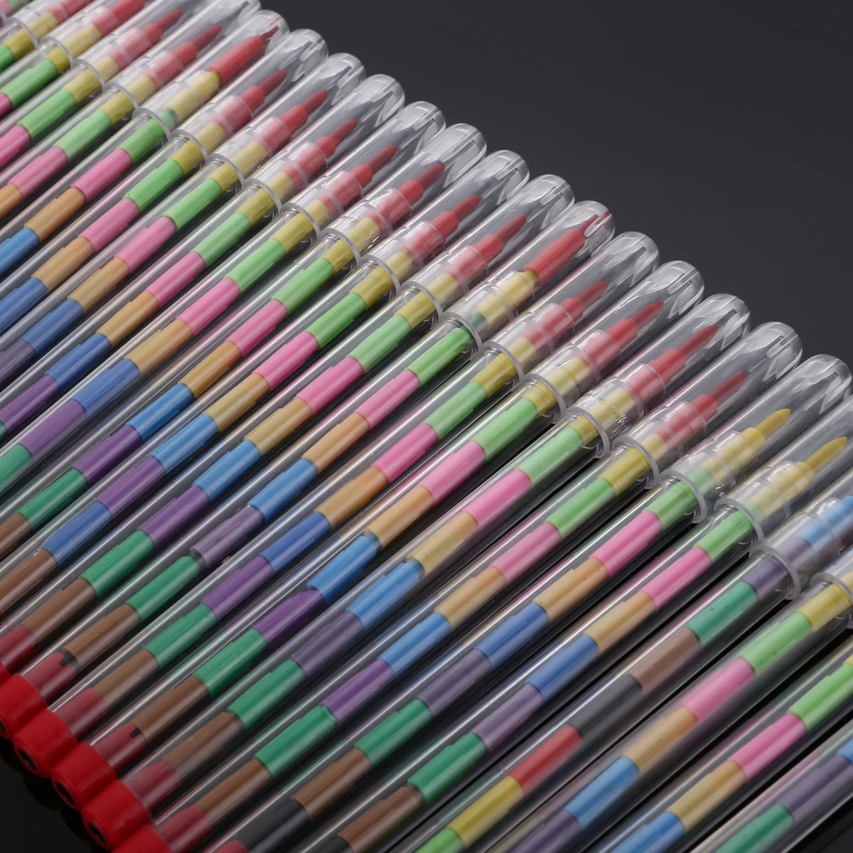 24pcs Colorful Drawing Crayons Graffiti Pen Kids Birthday Gift Party Loot Bag Fillers Drawing Pens DIY Pencil Drawing Supplies