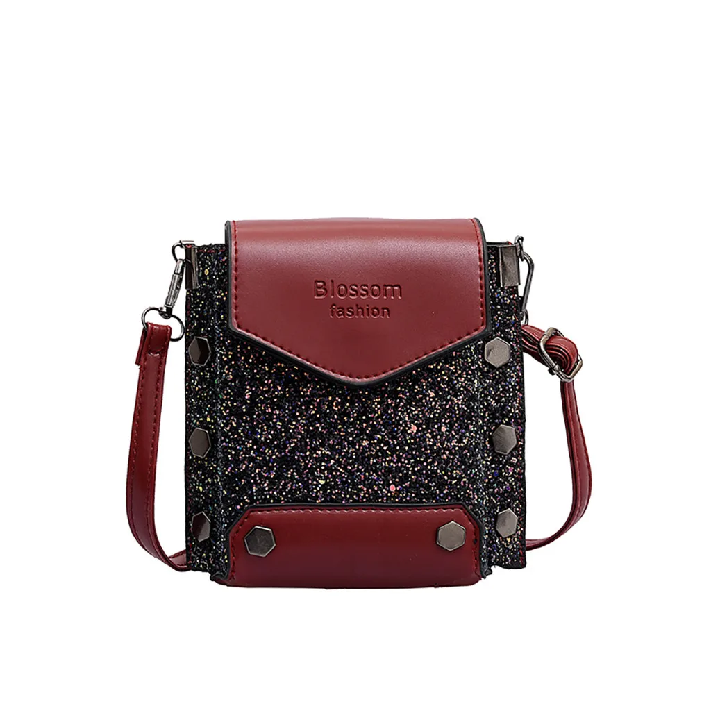 

Fashion Diagonal Bag Flash Rivet Shoulder Bag High Popularity Letter Bucket Bag For Women