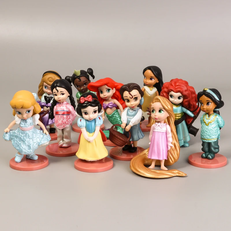 Фигурки Принцессы Disney 11 шт./лот Q Posket игрушки Холодное сердце Эльза Анна Мулан