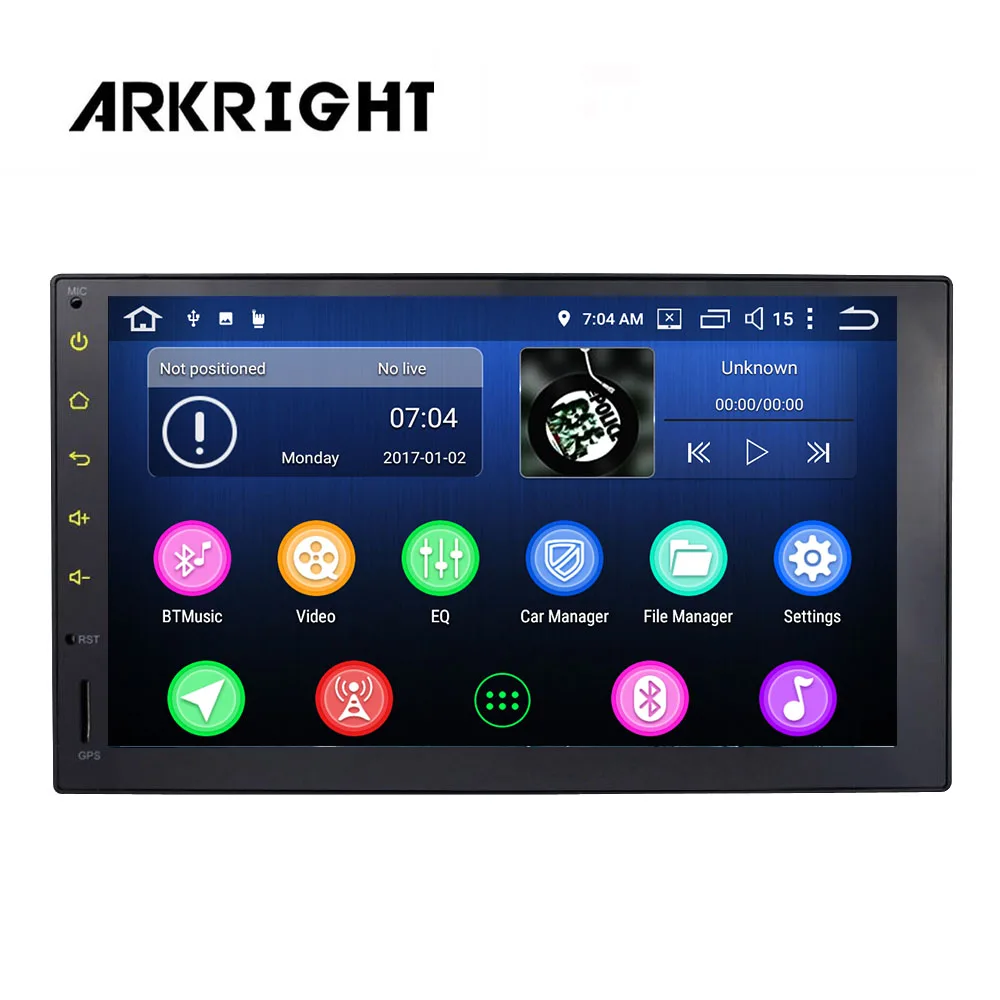 Discount ARKRIGHT 7" 2Din 4+64GB Android Car Recorder/Car Radio Android 8.1 Octa Core Universal Head Unit HD GPS Support DSP 1