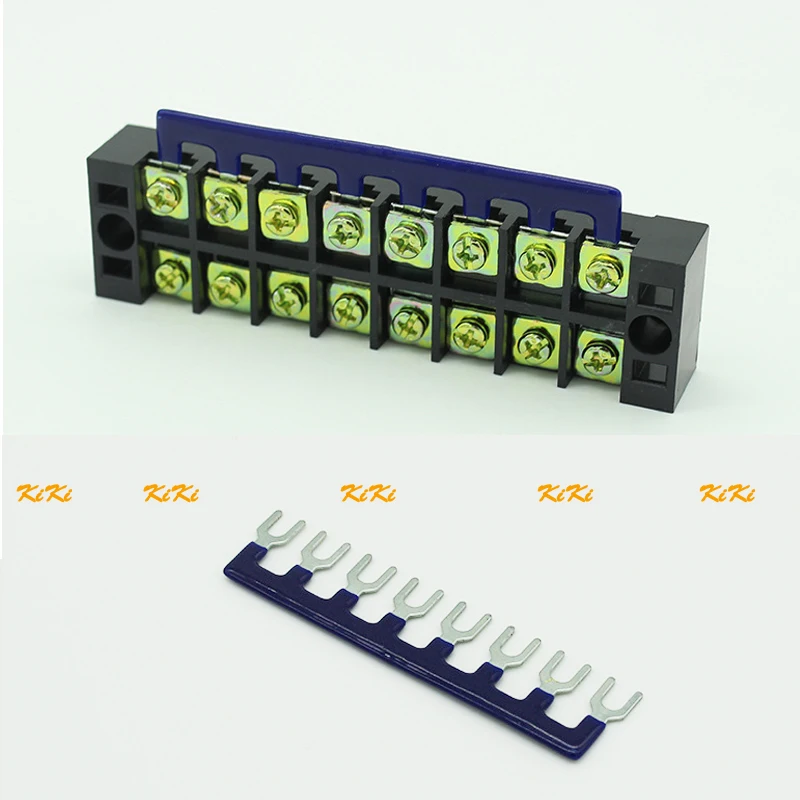 

TB 2508 Terminal block connector 25A 8 position TB connection strip Terminal block Short piece Terminal link TB short connector