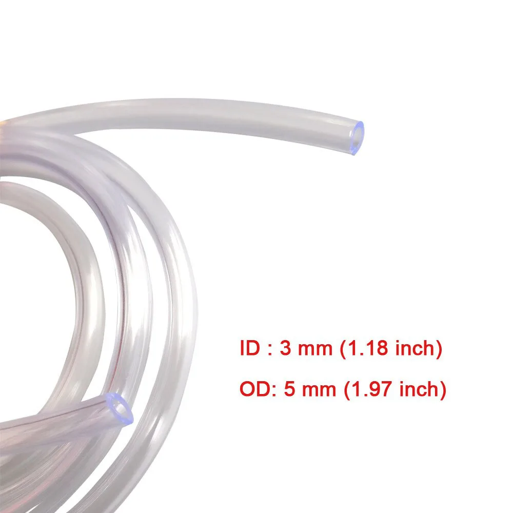 

100cm PVC Tube Tubing Pipe Hose 5.0 mm OD 3.0 mm ID