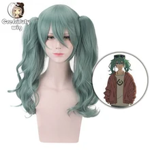 VOCALOID Hatsune Miku Long Wavy Green Ponytail Wig Cosplay Costume Sunano Wakusei Heat Resistant Synthetic Hair Wigs For Women VOCALOID Hatsune Miku Long Wavy Green Ponytail Wig Cosplay Costume Sunano Wakusei Heat Resistant Synthetic Hair Wigs For Women